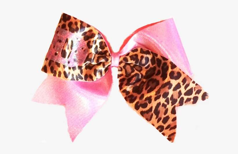 Cheerleading Hair Bow With A Mixture Of Leopard Print - Leopard, transparent png download