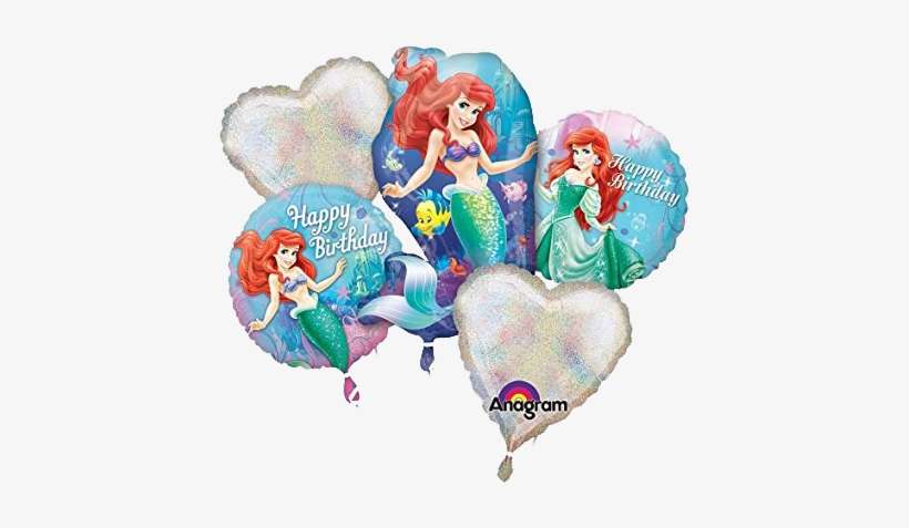 Little Mermaid Bouquet Balloon Set - Little Mermaid Party Balloon Kit, transparent png download