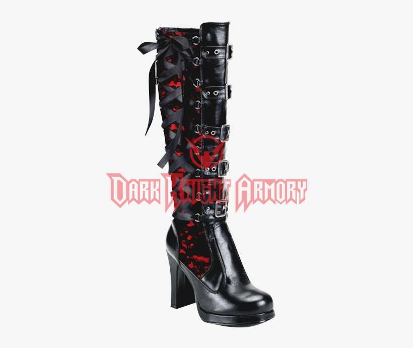 Dark Knight Armoury - Goth Black Leather Boots, transparent png download