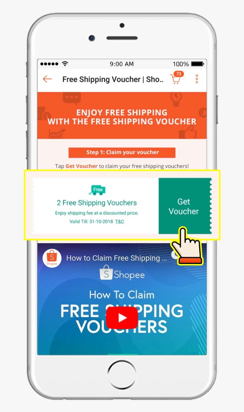 Tap On 'view Voucher' To Go To 'my Vouchers' Where Portable Network Graphics PNG Image
