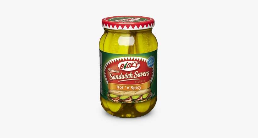 Bick's® Sandwich Savers® Hot' N Spicy Pickles - Bick's Bick S Premium Sandwich Savers Extra Garlic, transparent png download