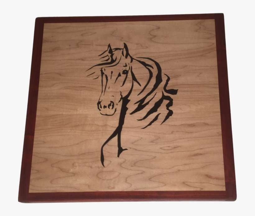 Horse Head Wall Art - Design With Vinyl Horse Head Wall Decal, Pink, transparent png download