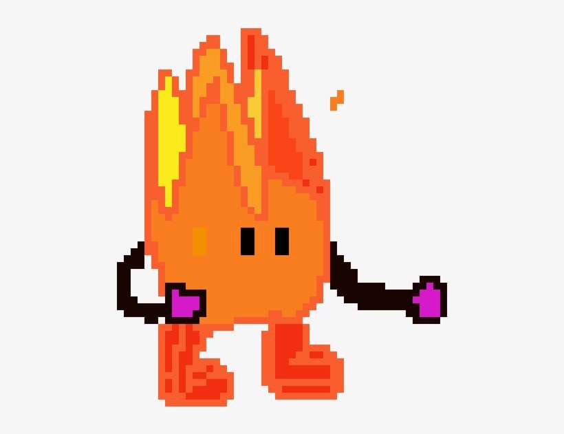 Fire Guy - Pixel Art, transparent png download