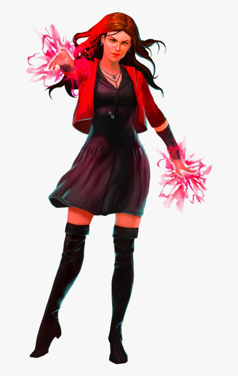 Scarlet Witch Puzzle Quest Alexiscabo On Deviantart - Scarlet Witch Drawing Age Of Ultron, transparent png download