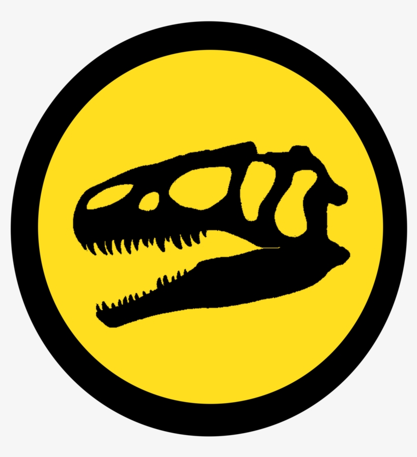Dark Jurassic Park Png Logo - Allosaurus Jurassic Park Logo, transparent png download