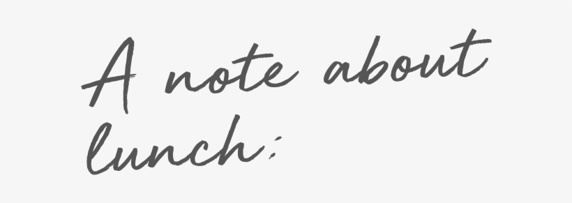 A Note About Lunch - Portable Network Graphics, transparent png download