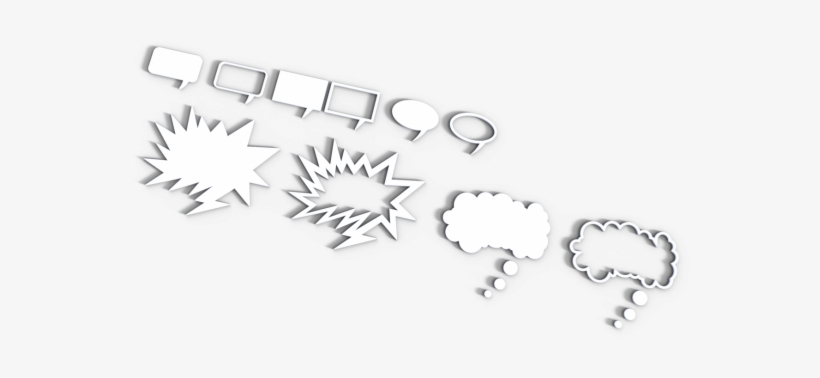 Thought Bubble - Silver, transparent png download