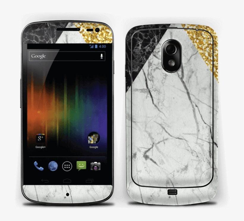 A Mix Of Marbles And Gold Glitter Printed On A Fabulous - Samsung Galaxy Nexus, transparent png download