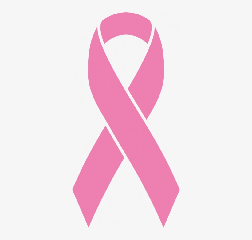 Breast Cancer Ribbon Vinyl - Breast Cancer Ribbon, transparent png download