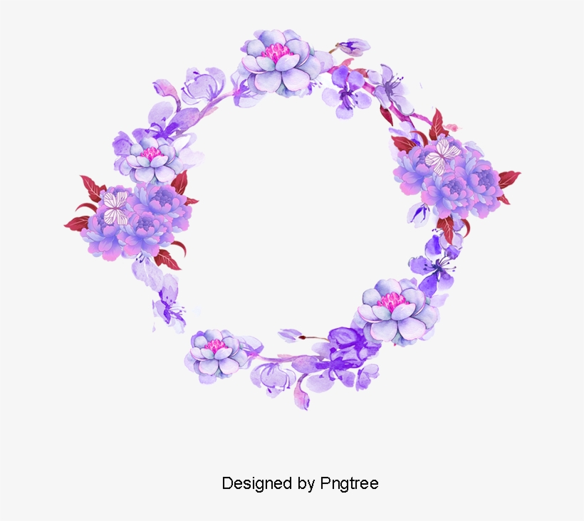 Pink Hand-painted Peach Flower Borders Material, Peach - Portable Network Graphics, transparent png download