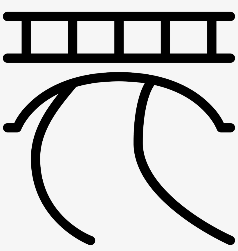 A Standard Walking Bridge Stretching Over What Could - Icon Jembatan Png, transparent png download