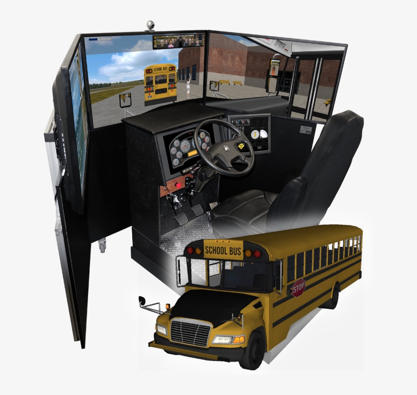 School Bus Simulator, Driver Training Program By Virage - School Bus Driving Simulator, transparent png download