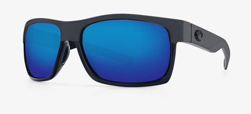 Costa Del Mar Ocearch Half Moon Sunglasses Hfm155 Obmglp - Costa Half Moon Shiny Black/matte Black Ocearch Sunglasses, transparent png download