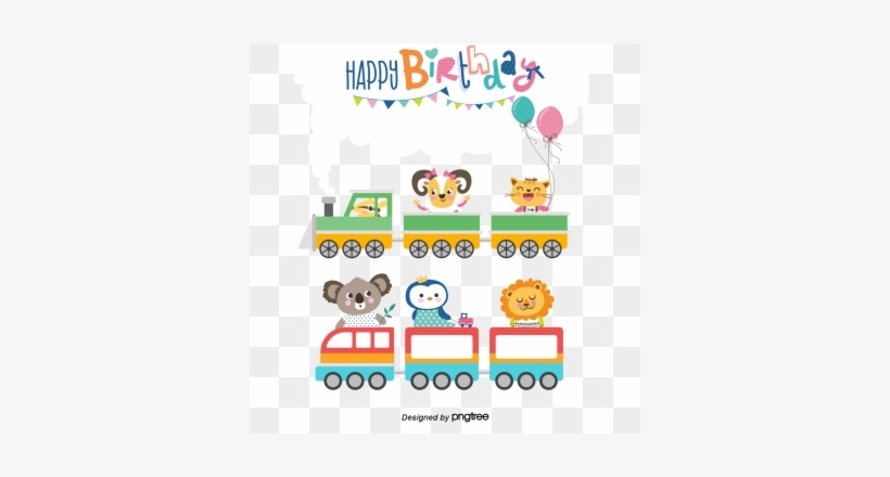 Vector Birthday Card Cartoon Animals, Birthday Clipart, - Backe Backe Kuchen (meine 20 Ersten Baby Lieblings, transparent png download