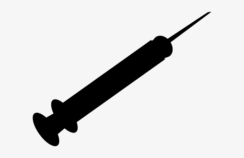 Black Needle Clip Art - Drug Needles Clip Art, transparent png download