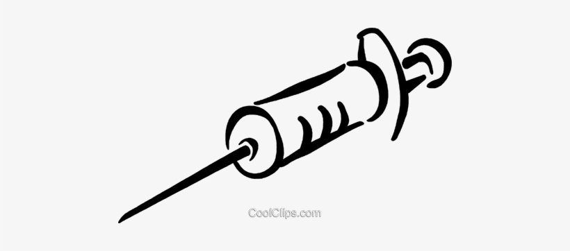 Needle Royalty Free Vector Clip Art Illustration - Spritze Clipart, transparent png download