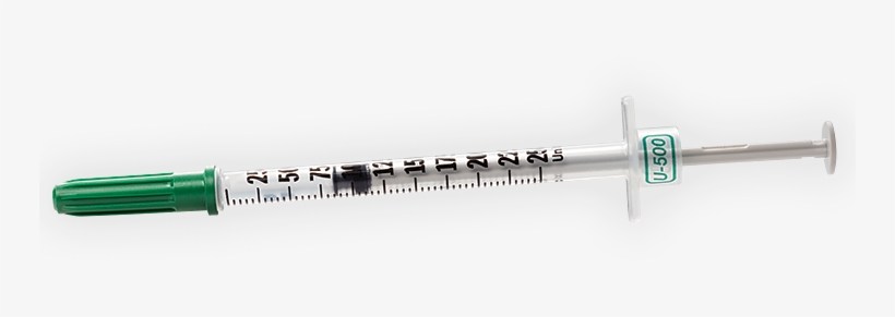 Syringe Needle Png - U 500 Insulin Syringe, transparent png download
