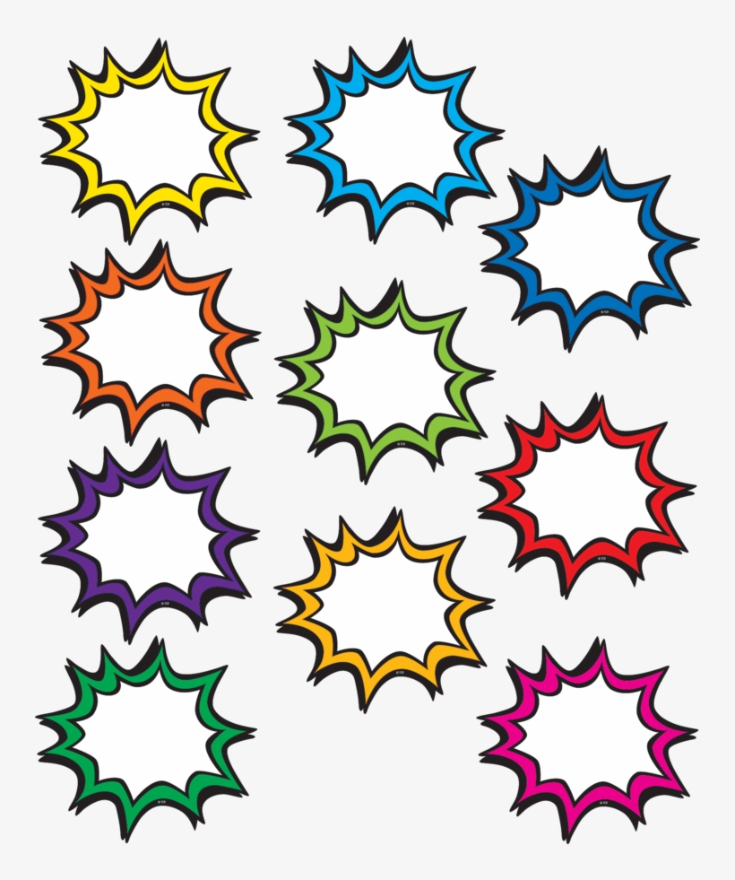 Tcr5830 Superhero Bursts Accents Image - Superhero Accents, transparent png download