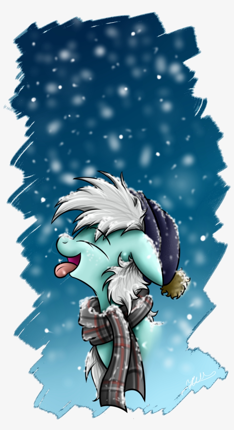 Hilis, Catching Snowflakes, Clothes, Eyes Closed, Hat, - My Little Pony: Friendship Is Magic, transparent png download