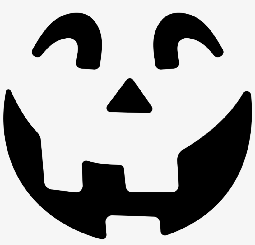 Simple Jack O Lantern Silhouette - Jack O Lantern Silhouette, transparent png download