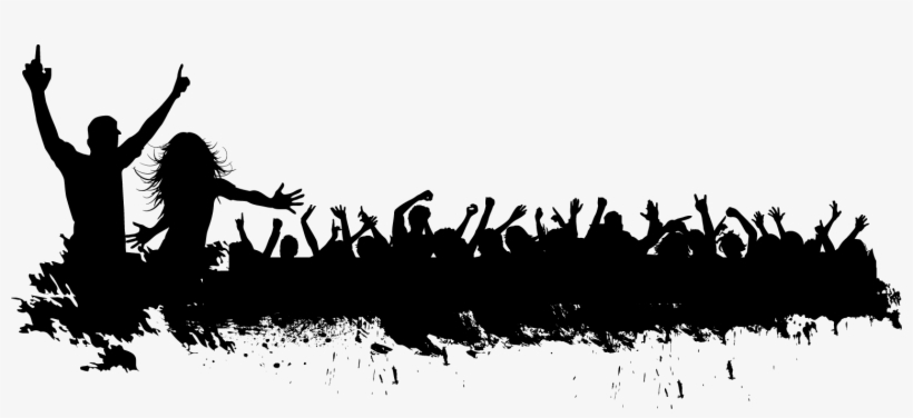Silueta Multitud Png, transparent png download