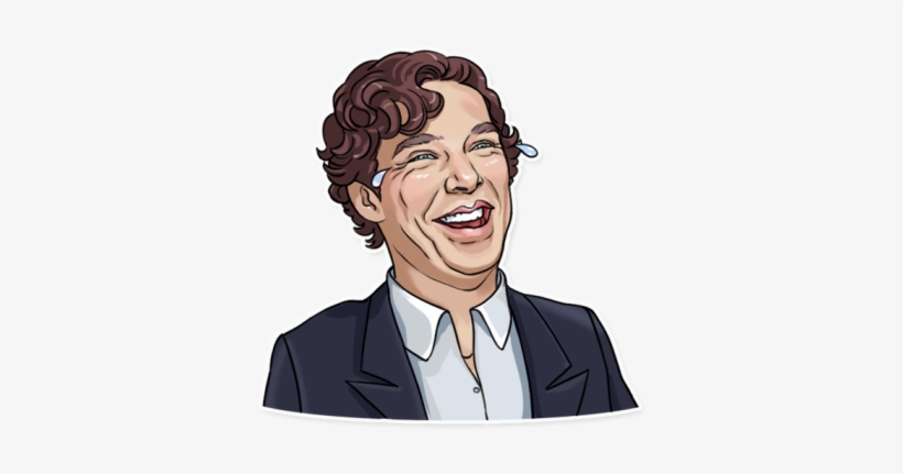 Benedict Cumberbatch Laughing Lol Lal Rofl Fun Smile - Joke, transparent png download