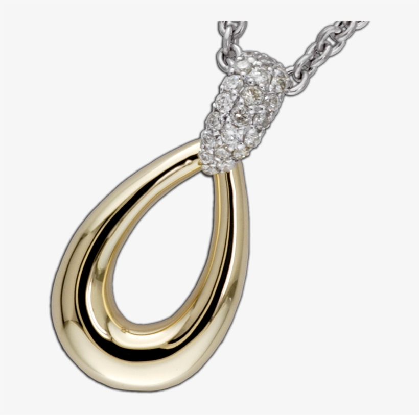 Faini Designs Jewelry Studio Gold Tear Drop Pendant - Pendant, transparent png download