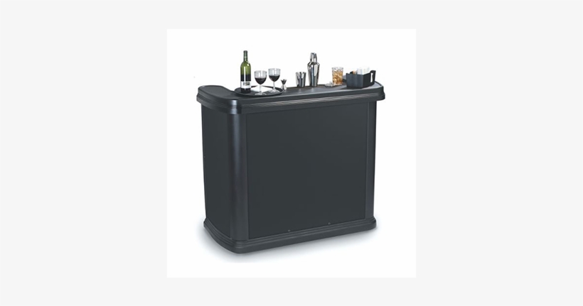 Black Portable Bar With Ice Bin - Carlisle 755003, 56'' Maximizer Portable Bar, Black, transparent png download