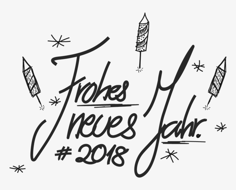 New Year's Eve 2018,drawing,font,new Year's Day,new - Calligraphy, transparent png download