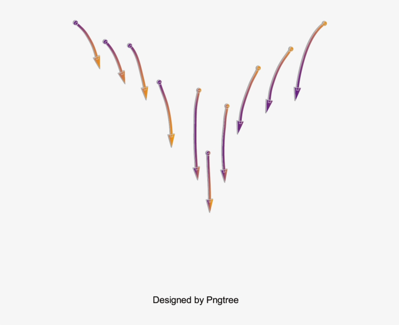 Simple Cartoon Hand Painted Arrow Design, Simplicity, - Comics, transparent png download