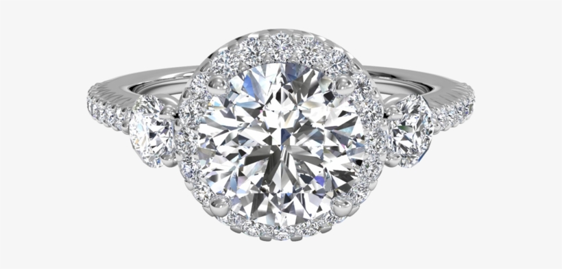 Necklaces Diamond Jewelry Buyers Denver - Past Present Future Ring Setting, transparent png download