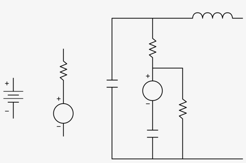 Battery Symbols And Circuit - Battery In Circuit, transparent png download