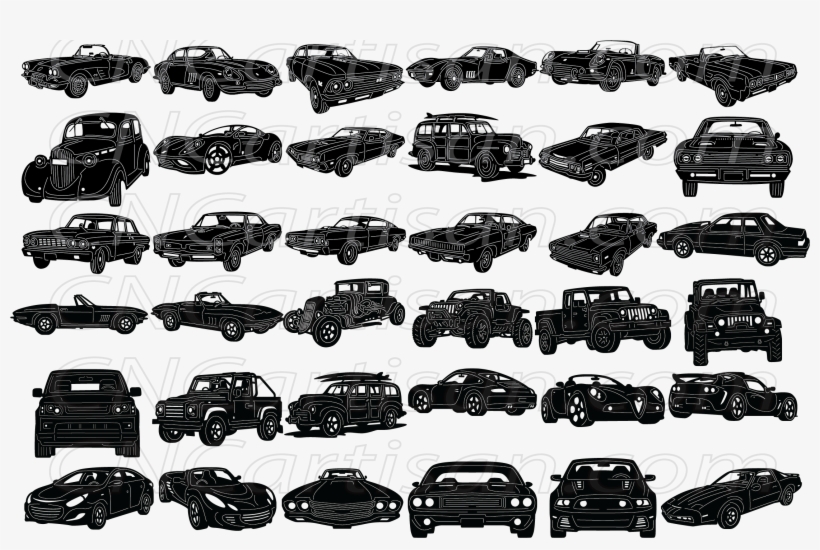 Car Silhouette, Silhouette Cutter, Silhouette Design, - Car, transparent png download