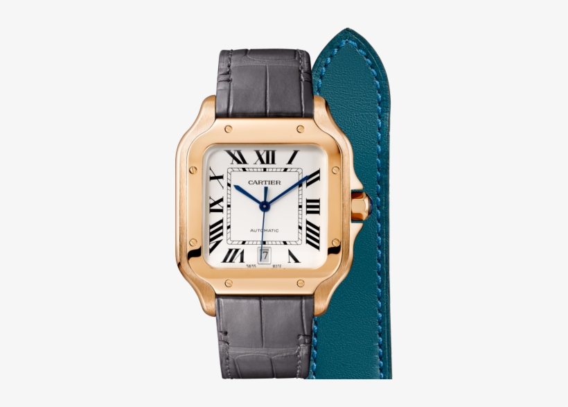 Santos De Cartier Watch - Santos De Cartier, transparent png download