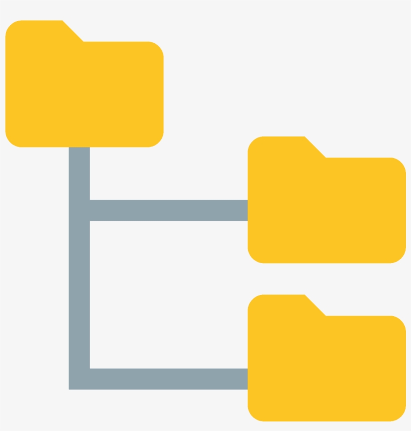 Folder Tree Icon - Folder Tree Icon Png, transparent png download