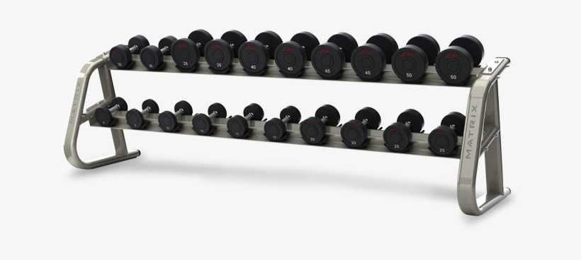Silver Dumbbell Png Download - Pair Dumbbell Rack Matrix, transparent png download