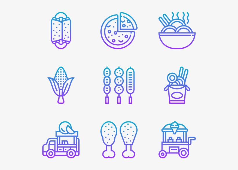 Street Food And Food Trucker - Street, transparent png download