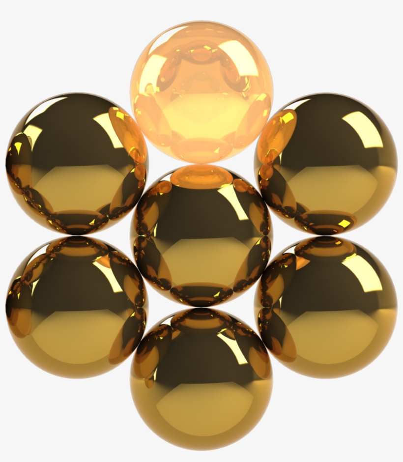 7 Golden Balls - Physical Body, transparent png download