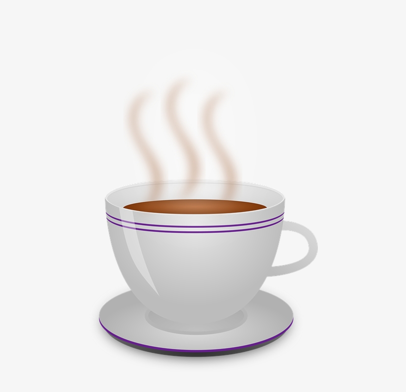 Steaming Coffee Cup Logo Png Download - Taza De Cafe Caliente, transparent png download