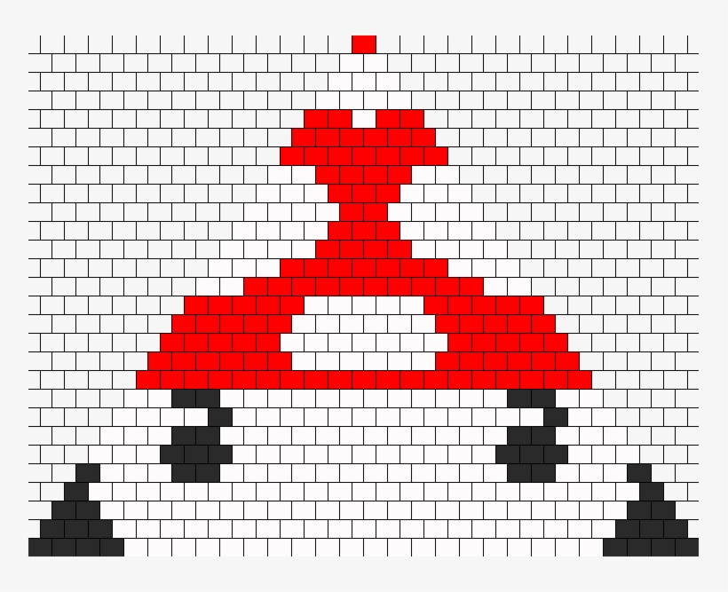 Grow Up Mario Mushroom Bikini D Cup Bead Pattern - Circle, transparent png download