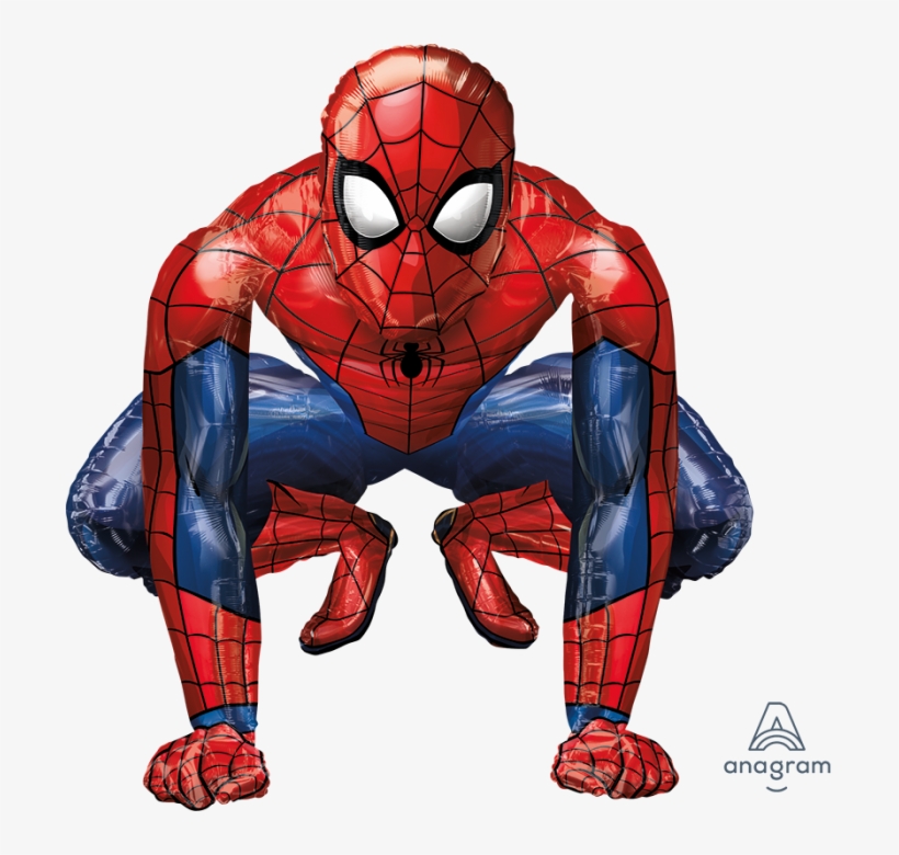 36" Airwalker Spiderman - Mylar Balloons Foil, transparent png download