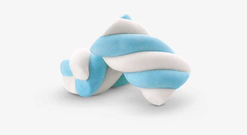 Marshmallow Twist Azul E Branco - Marshmallow Azul Com Branco, transparent png download