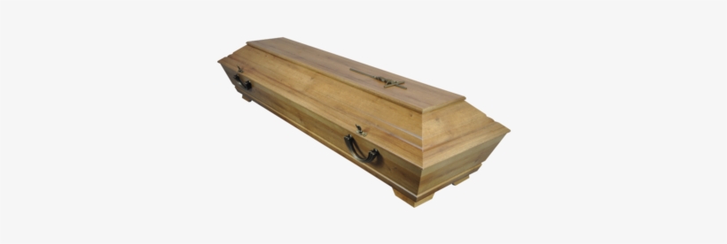 Oak Print Pine Coffin - Coffin, transparent png download