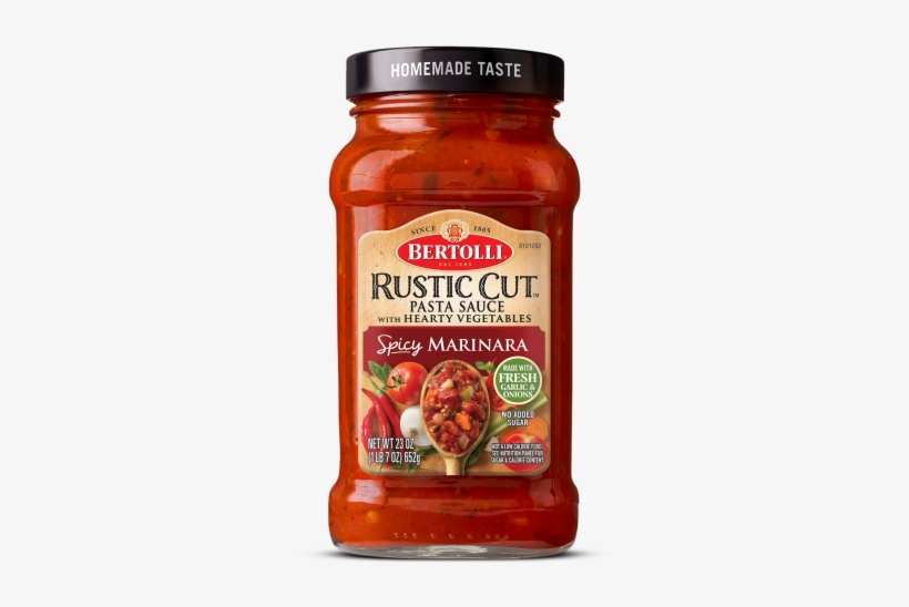 Bertolli® Rustic Cut™ Spicy Marinara With Traditional - Bertolli Rustic Cut Marinara, transparent png download