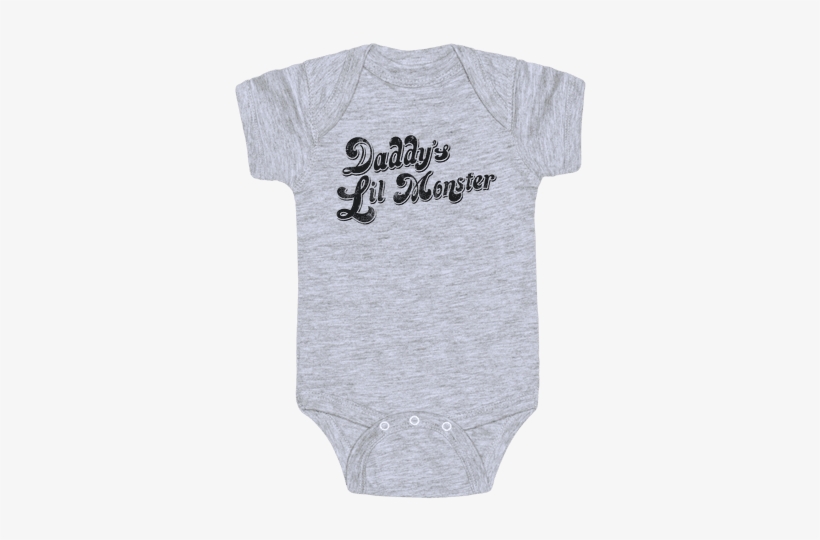 Daddy's Lil Monster Baby Onesy - Periodic Table For Baby, transparent png download