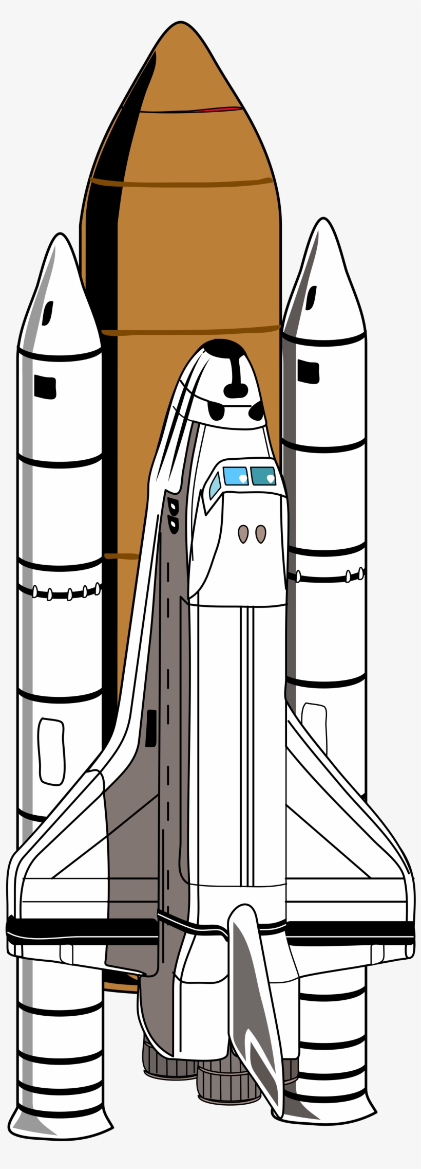 Open - Space Shuttle Clip Art, transparent png download