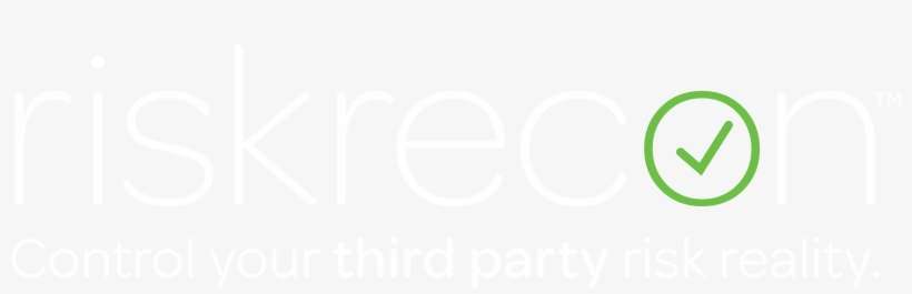 Png Riskrecon Logo Wtag White Greencheck Riskrecon - Circle, transparent png download