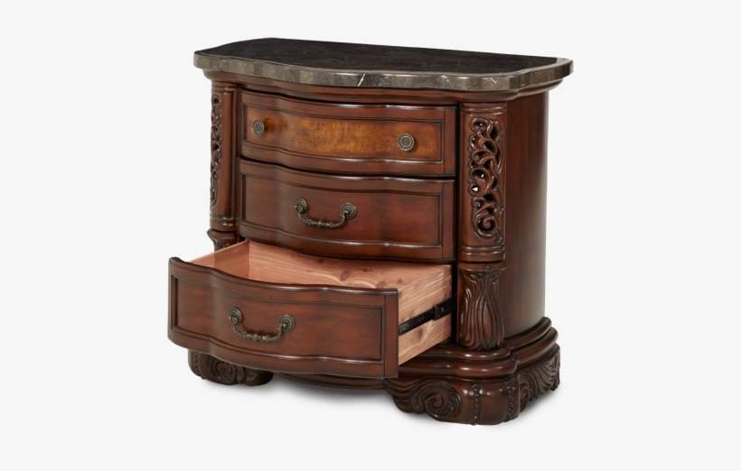 Excelsior Bedside Chest Cedar Drawer - Aico Excelsior Fruitwood Bedside Chest, transparent png download