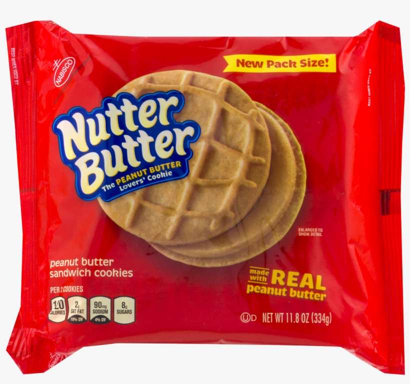 Nabisco Nutter Butter Peanut Butter Sandwich Cookies, - Nabisco Nutter Butter Peanut Butter Sandwich Cookies, transparent png download