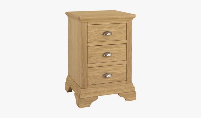 Hampstead Oak 3drw Chest - Hampstead Oak Bedside Chest Bedside Tables, transparent png download
